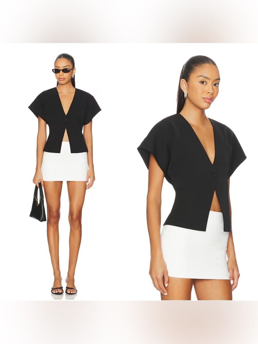 NWT ALL THE WAYS Wanda Top in Black